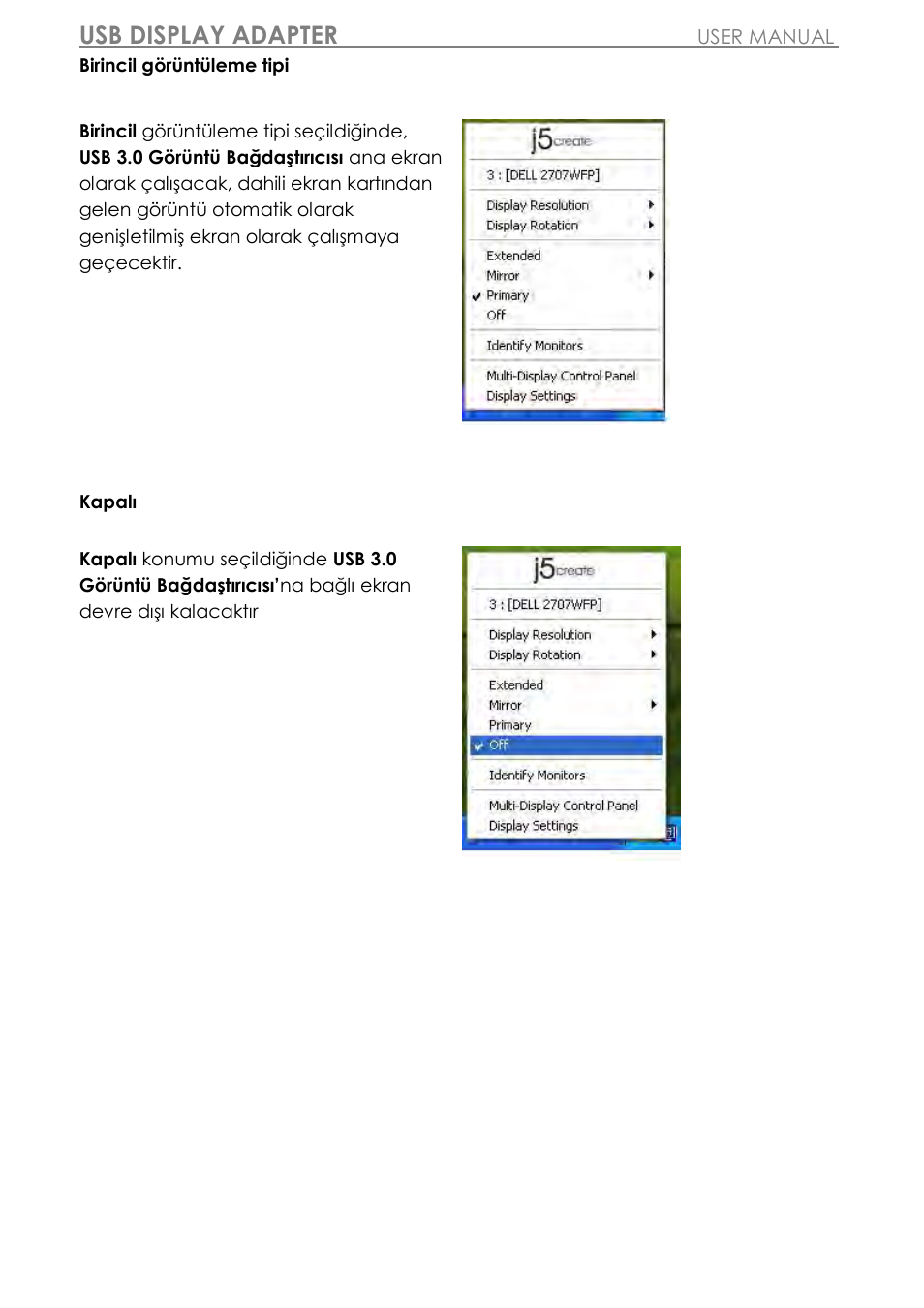 Usb display adapter | j5 create JUA310 - USB 3.0 VGA Display Adapter User Manual | Page 401 / 413