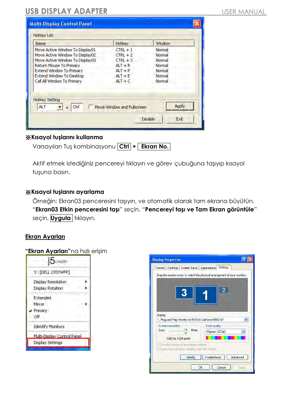 Usb display adapter | j5 create JUA310 - USB 3.0 VGA Display Adapter User Manual | Page 403 / 413