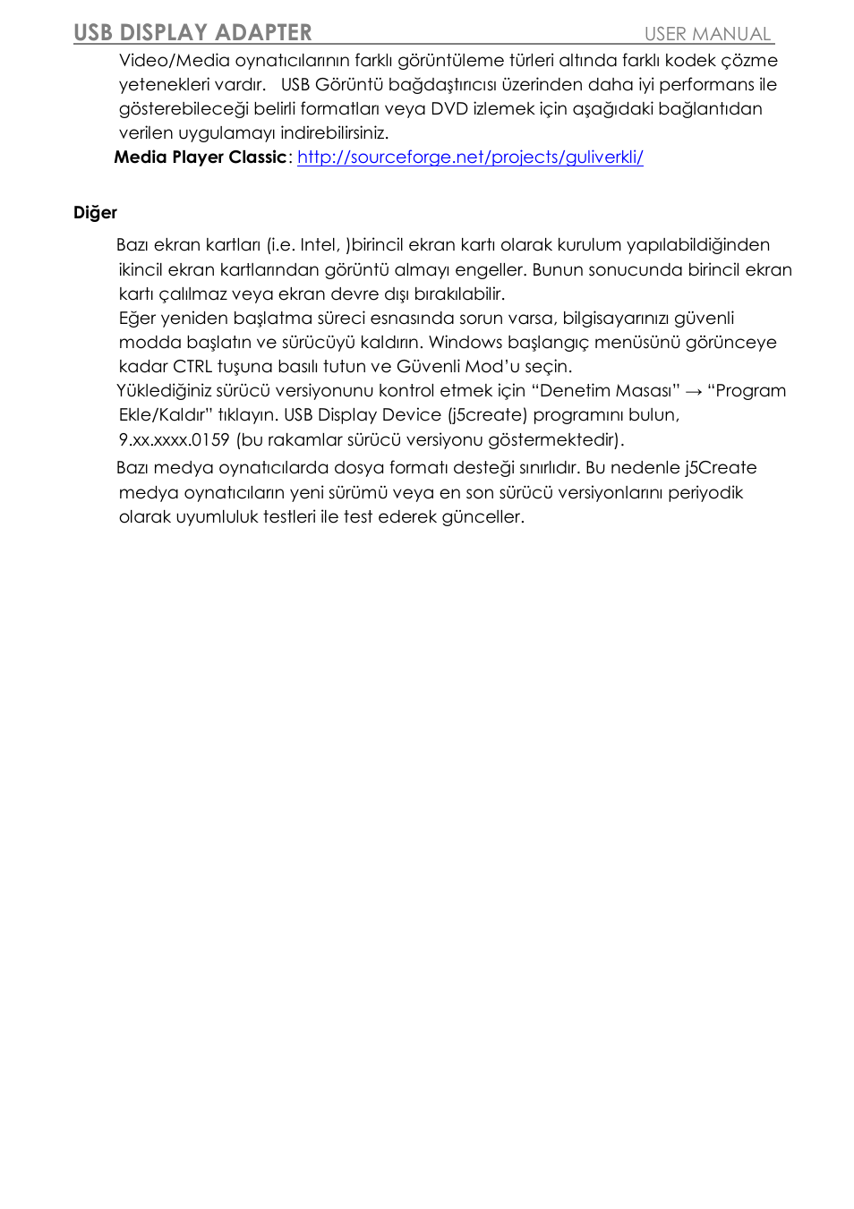 Usb display adapter | j5 create JUA310 - USB 3.0 VGA Display Adapter User Manual | Page 409 / 413