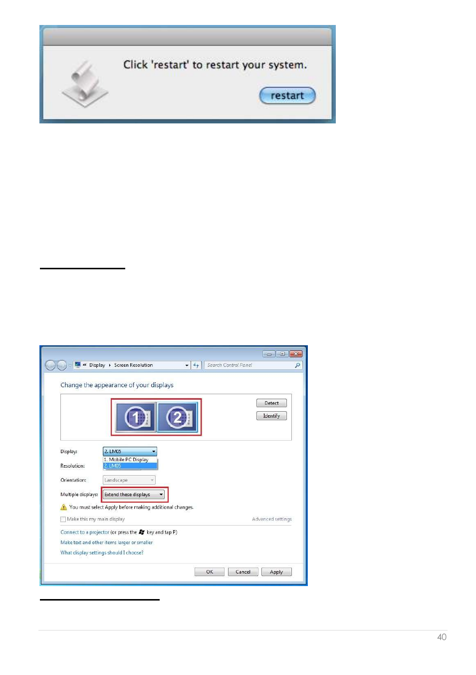 Instructions sur les fonctions: windows 7, Id de l'affichage ré solution d'affichage | j5 create JUA250 - USB 2.0 HDMI Display Adapter User Manual | Page 104 / 497