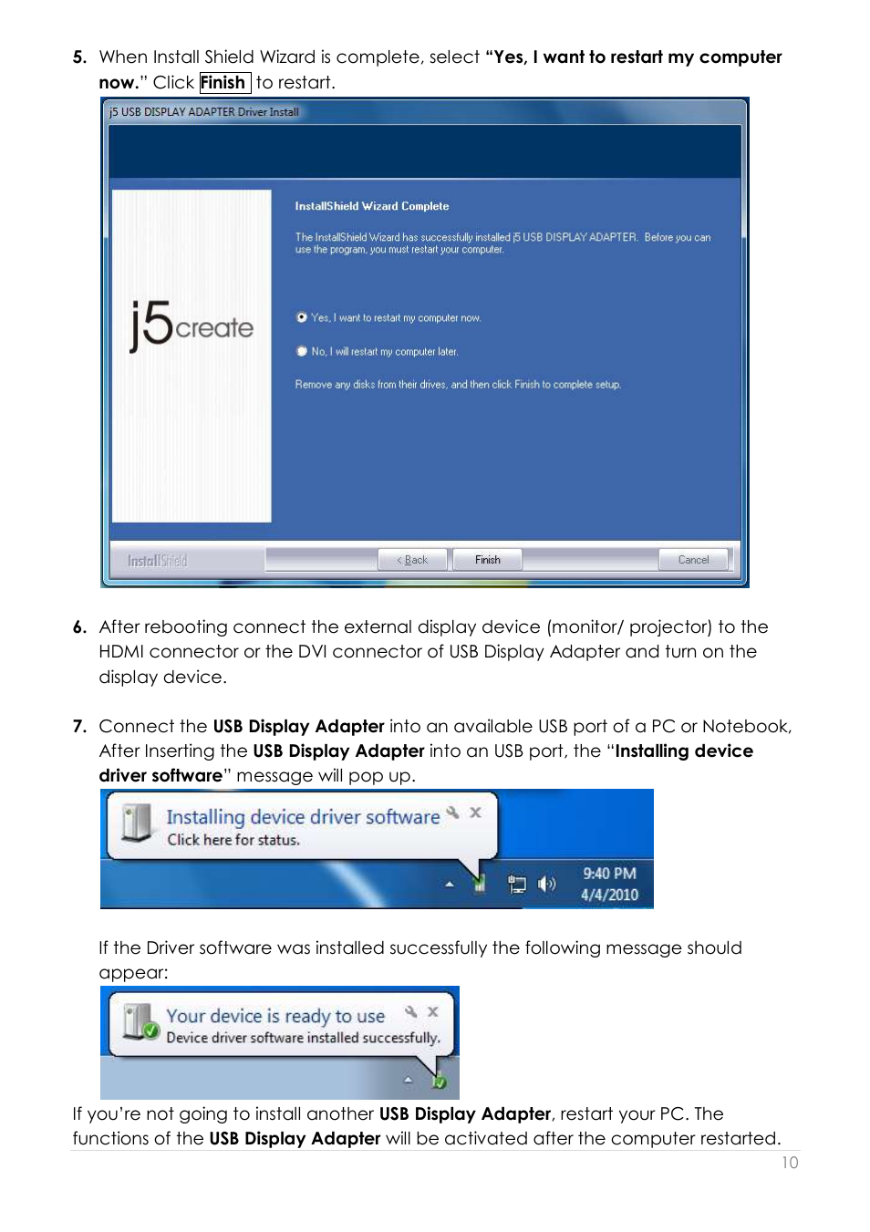 j5 create JUA250 - USB 2.0 HDMI Display Adapter User Manual | Page 11 / 497