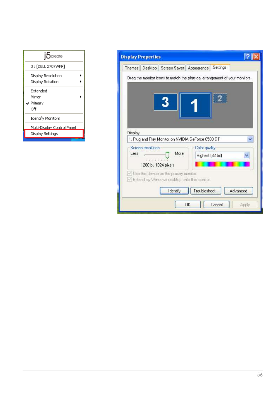 Paramé trage de l'affichage | j5 create JUA250 - USB 2.0 HDMI Display Adapter User Manual | Page 120 / 497