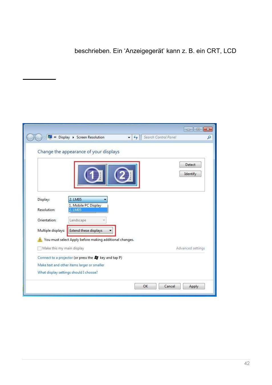 Verwendung der funktionen: windows 7, Anzeige-id | j5 create JUA250 - USB 2.0 HDMI Display Adapter User Manual | Page 173 / 497