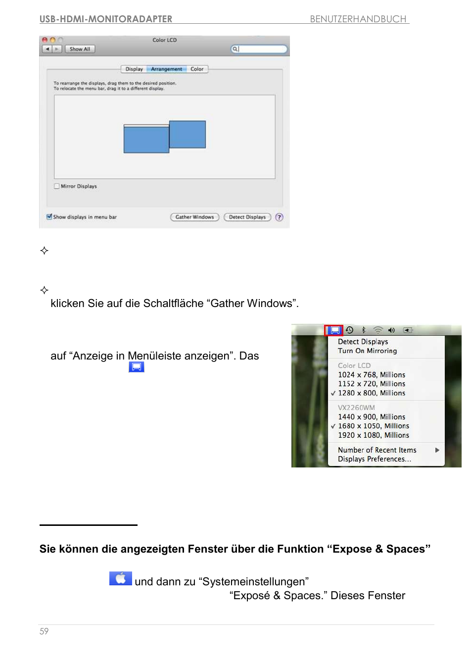 Fensteranordnung | j5 create JUA250 - USB 2.0 HDMI Display Adapter User Manual | Page 190 / 497