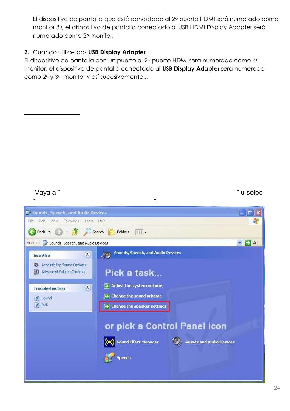 Ajustar el sonido | j5 create JUA250 - USB 2.0 HDMI Display Adapter User Manual | Page 222 / 497