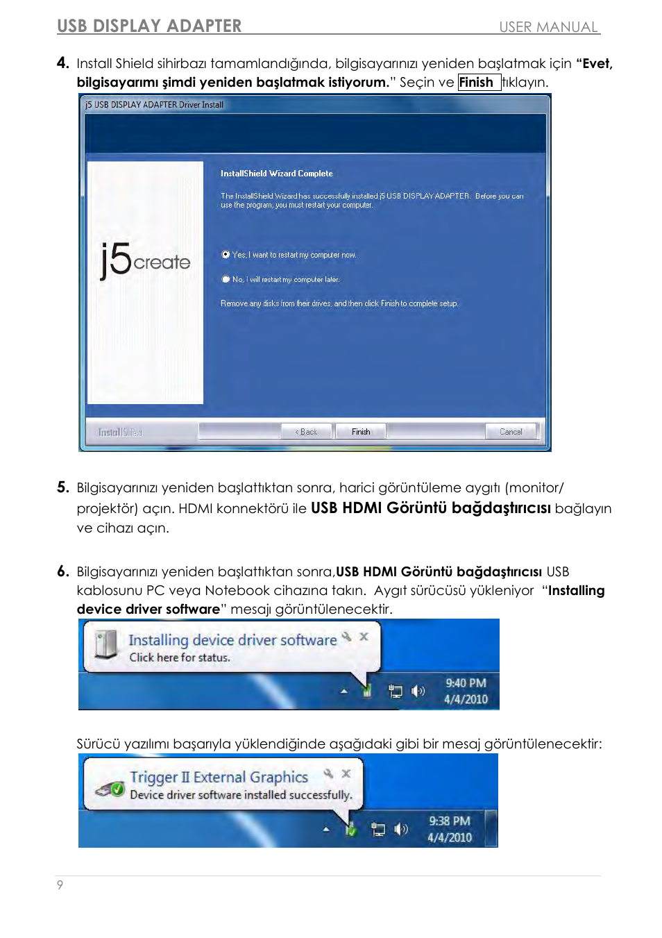 Usb display adapter | j5 create JUA250 - USB 2.0 HDMI Display Adapter User Manual | Page 429 / 497