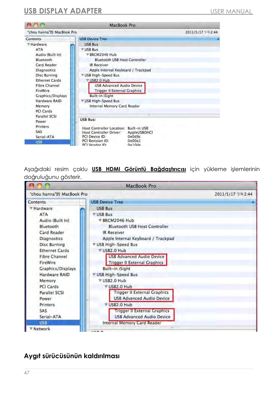 Usb display adapter | j5 create JUA250 - USB 2.0 HDMI Display Adapter User Manual | Page 467 / 497