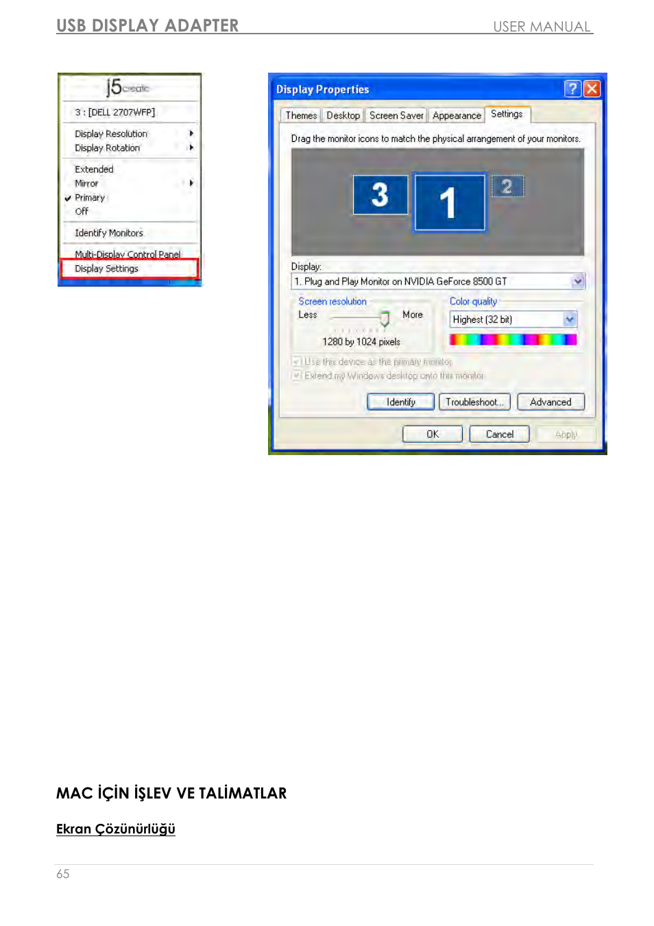 Usb display adapter | j5 create JUA250 - USB 2.0 HDMI Display Adapter User Manual | Page 485 / 497