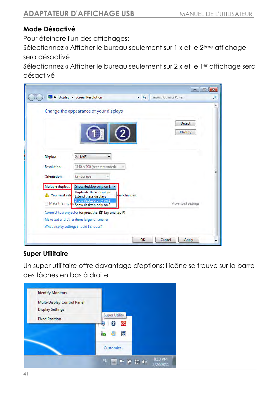 Adaptateur d'affichage usb | j5 create JUA210 - USB 2.0 VGA Display Adapter User Manual | Page 106 / 444