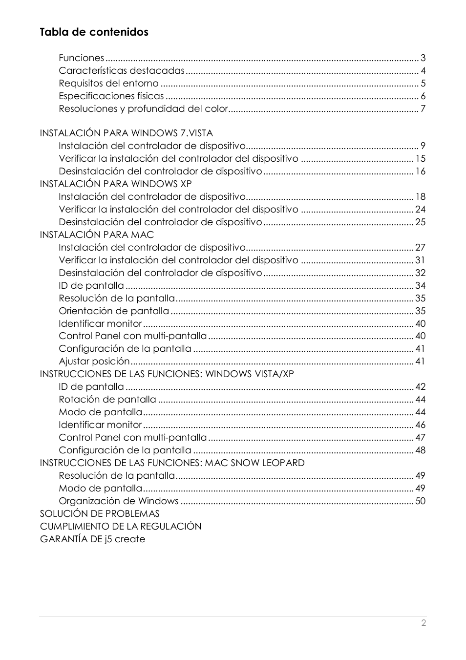j5 create JUA210 - USB 2.0 VGA Display Adapter User Manual | Page 189 / 444