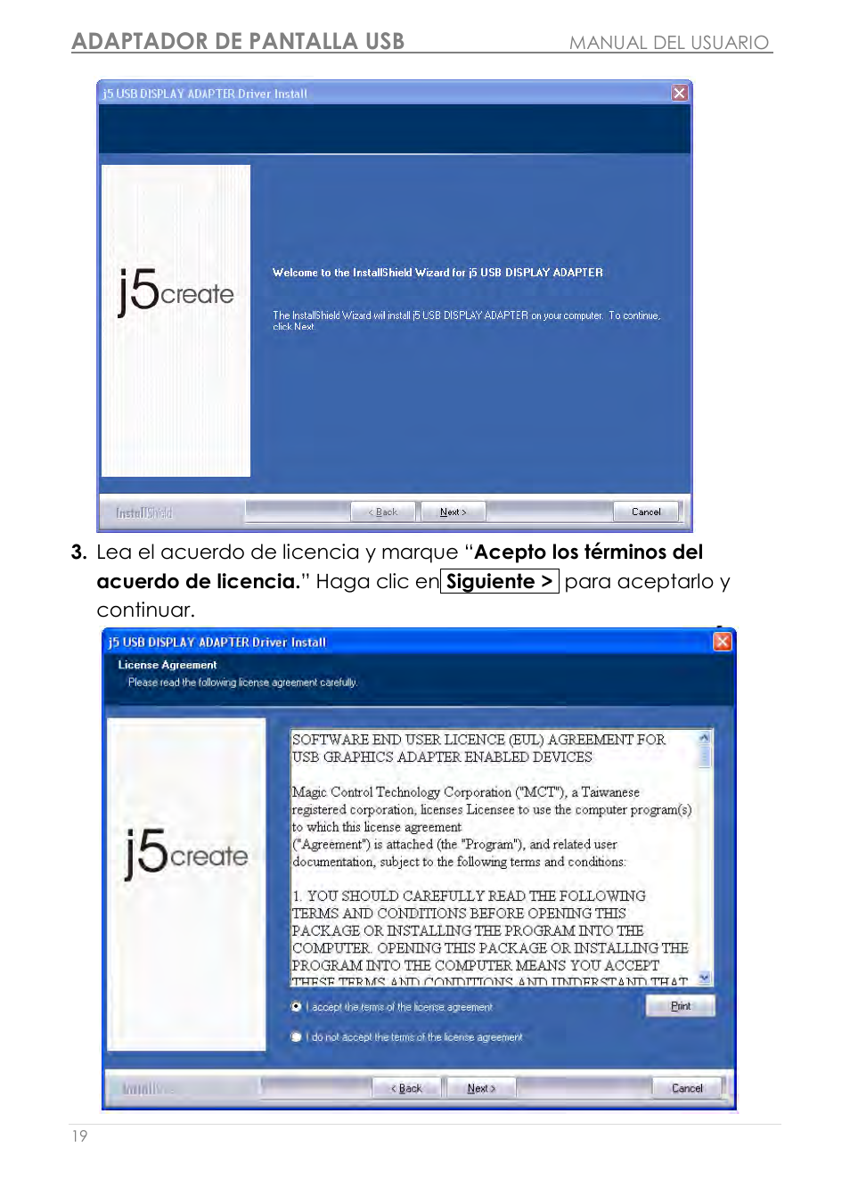Adaptador de pantalla usb | j5 create JUA210 - USB 2.0 VGA Display Adapter User Manual | Page 206 / 444