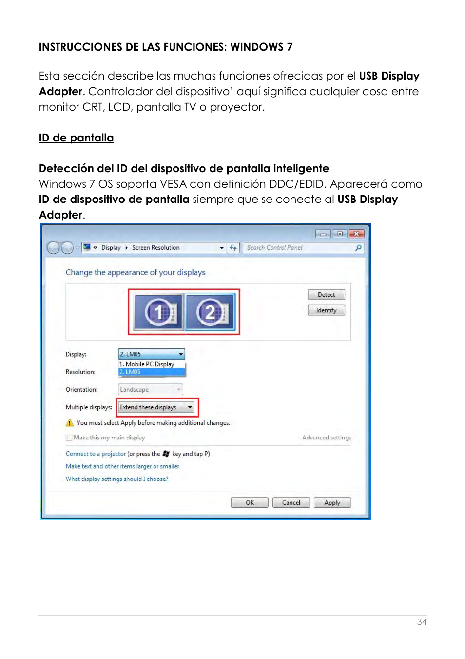 Id de pantalla | j5 create JUA210 - USB 2.0 VGA Display Adapter User Manual | Page 221 / 444