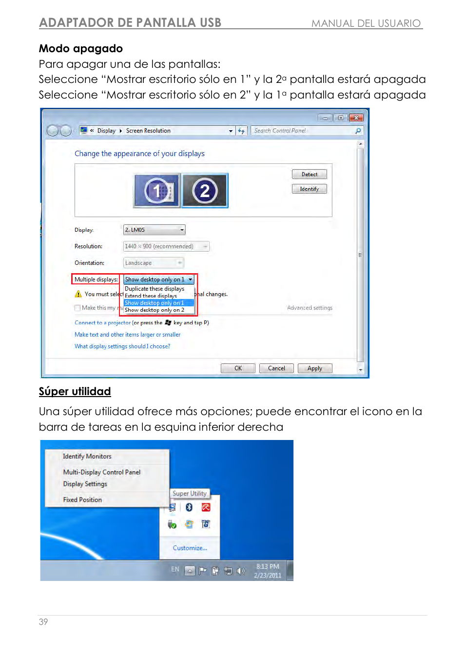 Adaptador de pantalla usb | j5 create JUA210 - USB 2.0 VGA Display Adapter User Manual | Page 226 / 444