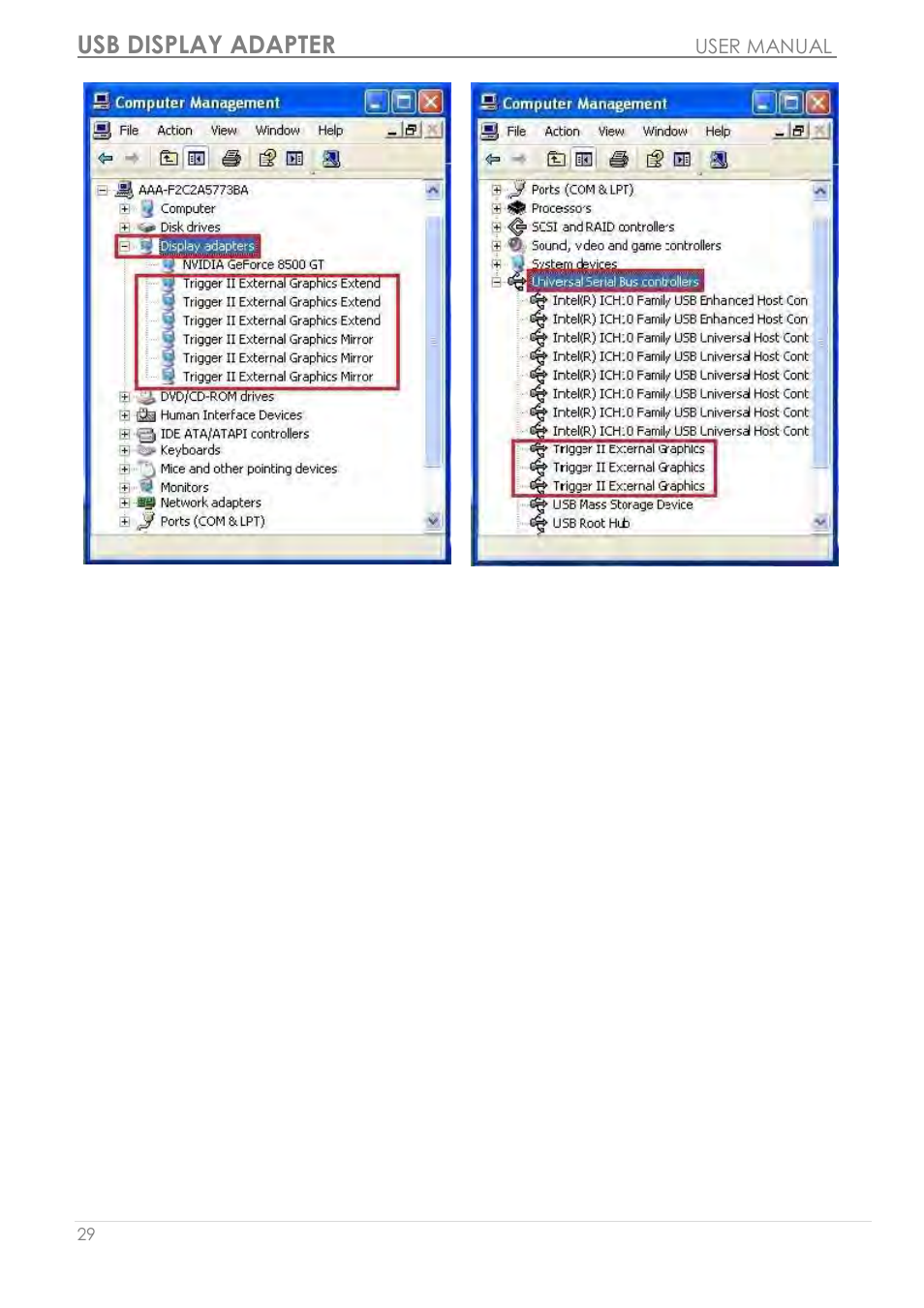 Usb display adapter | j5 create JUA210 - USB 2.0 VGA Display Adapter User Manual | Page 30 / 444