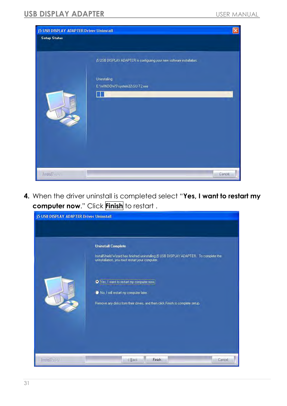 Usb display adapter | j5 create JUA210 - USB 2.0 VGA Display Adapter User Manual | Page 32 / 444