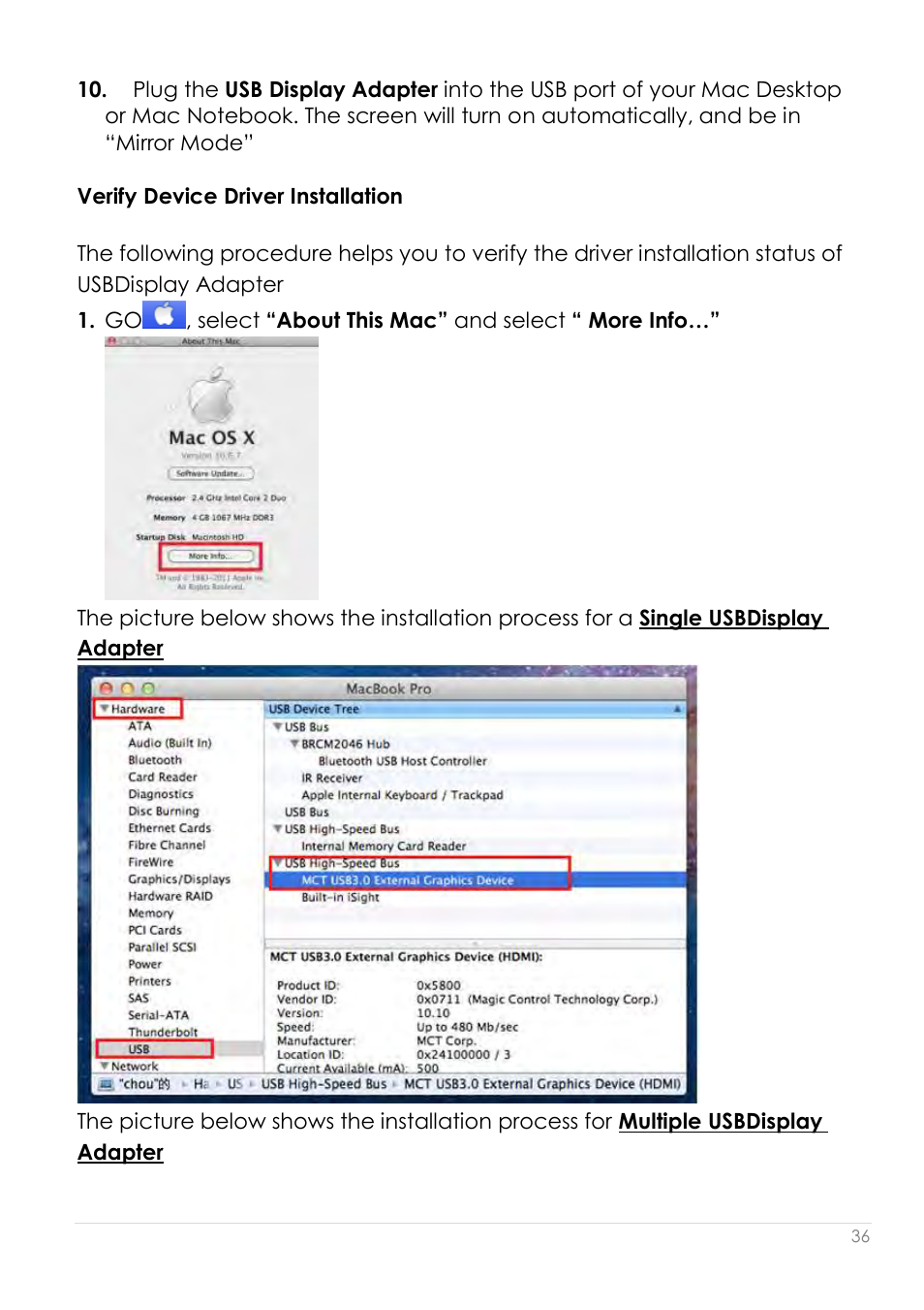 Verify device driver installation | j5 create JUA210 - USB 2.0 VGA Display Adapter User Manual | Page 37 / 444