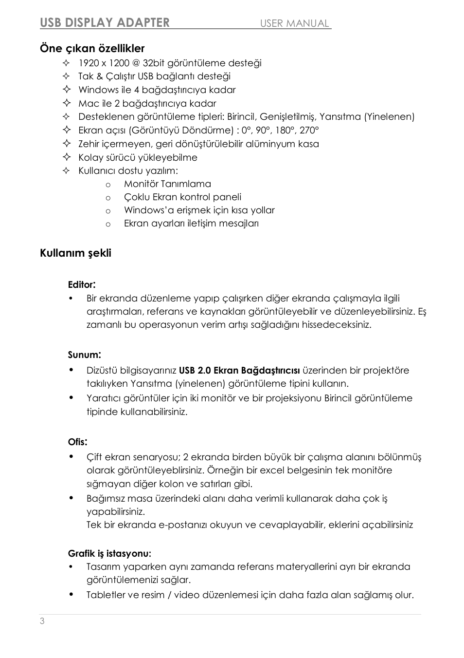 Usb display adapter | j5 create JUA210 - USB 2.0 VGA Display Adapter User Manual | Page 375 / 444