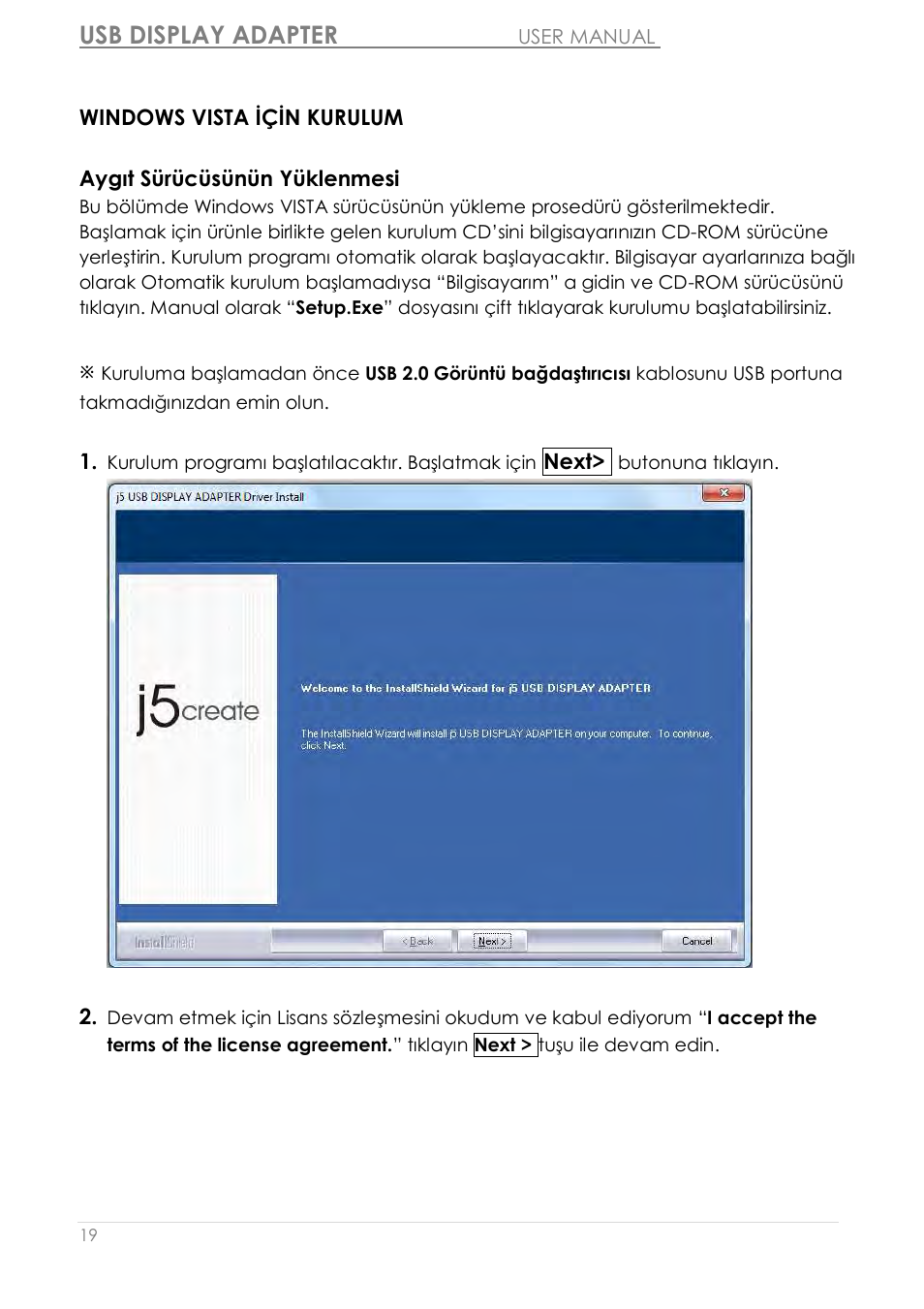 Usb display adapter | j5 create JUA210 - USB 2.0 VGA Display Adapter User Manual | Page 391 / 444