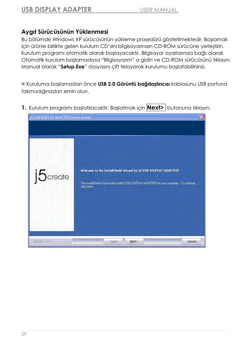 Usb display adapter | j5 create JUA210 - USB 2.0 VGA Display Adapter User Manual | Page 401 / 444