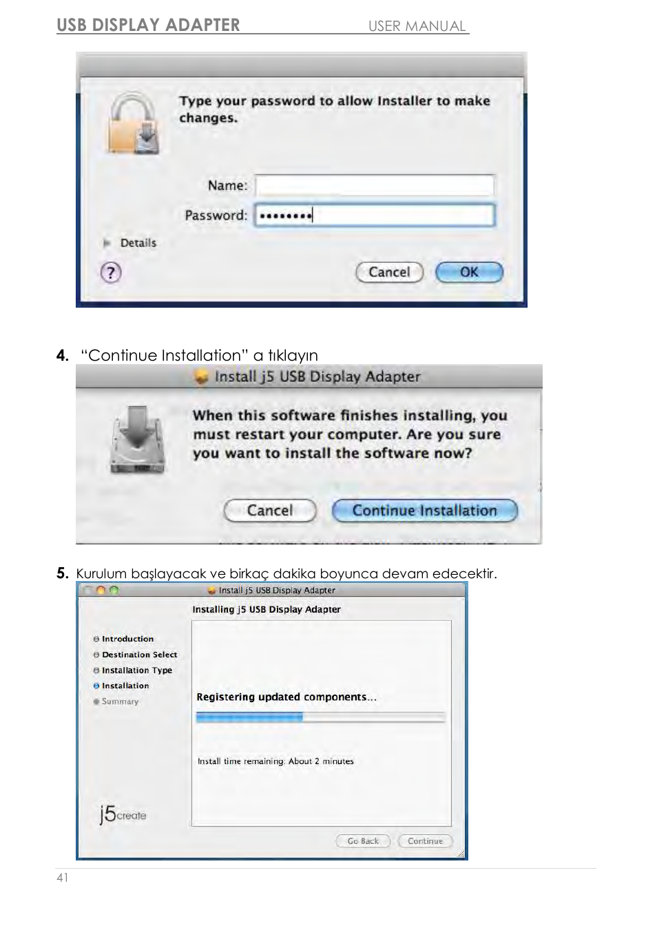 Usb display adapter | j5 create JUA210 - USB 2.0 VGA Display Adapter User Manual | Page 413 / 444