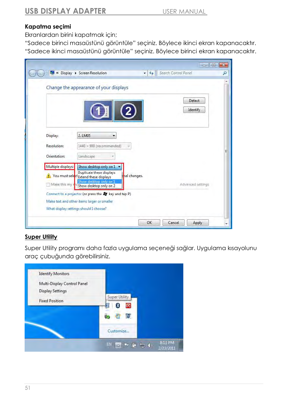 Usb display adapter | j5 create JUA210 - USB 2.0 VGA Display Adapter User Manual | Page 423 / 444
