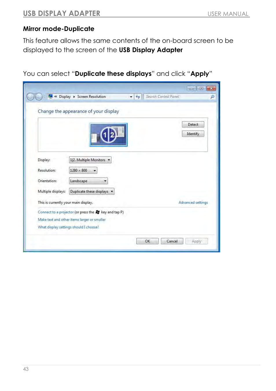 Usb display adapter | j5 create JUA210 - USB 2.0 VGA Display Adapter User Manual | Page 44 / 444