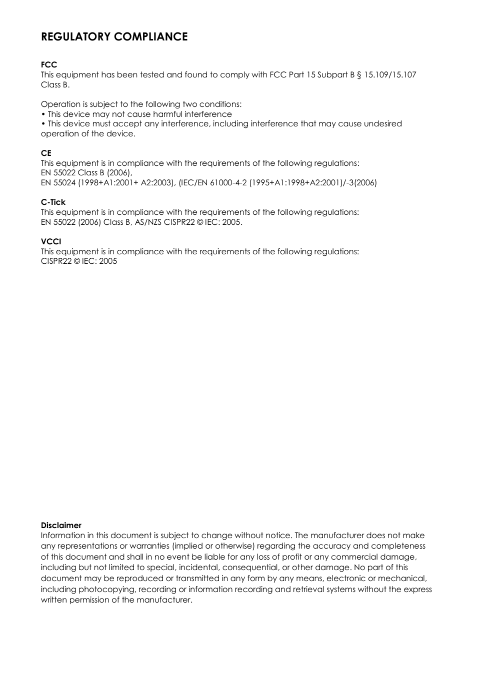 Regulatory compliance | j5 create JUA210 - USB 2.0 VGA Display Adapter User Manual | Page 64 / 444
