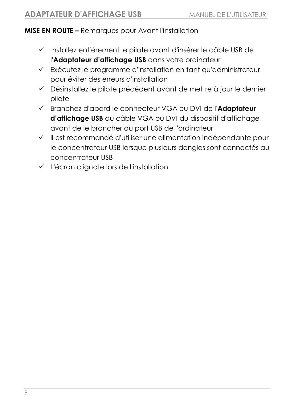 Adaptateur d'affichage usb | j5 create JUA210 - USB 2.0 VGA Display Adapter User Manual | Page 74 / 444