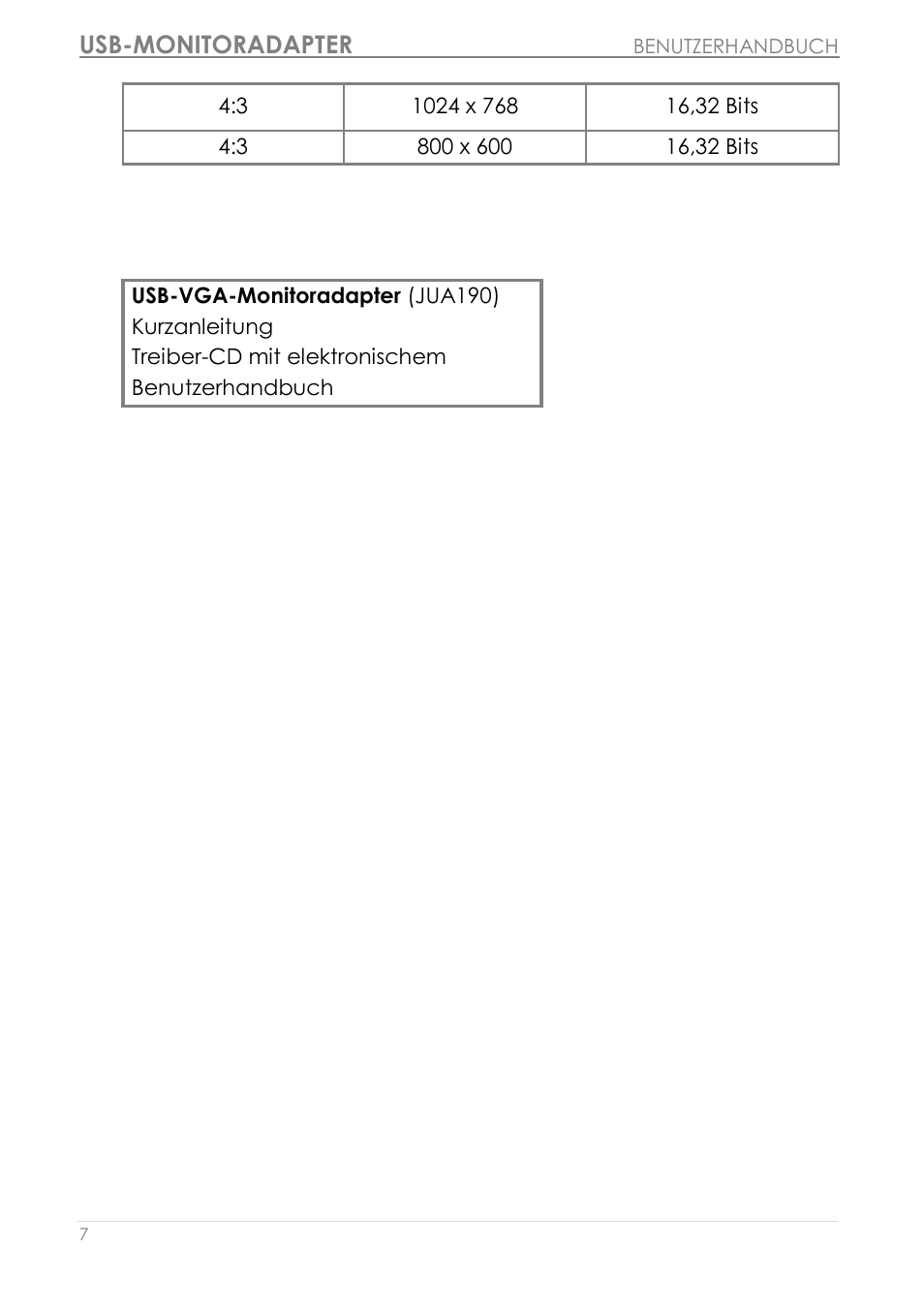 Usb-monitoradapter | j5 create JUA190 - USB 2.0 VGA Display Adapter User Manual | Page 104 / 250
