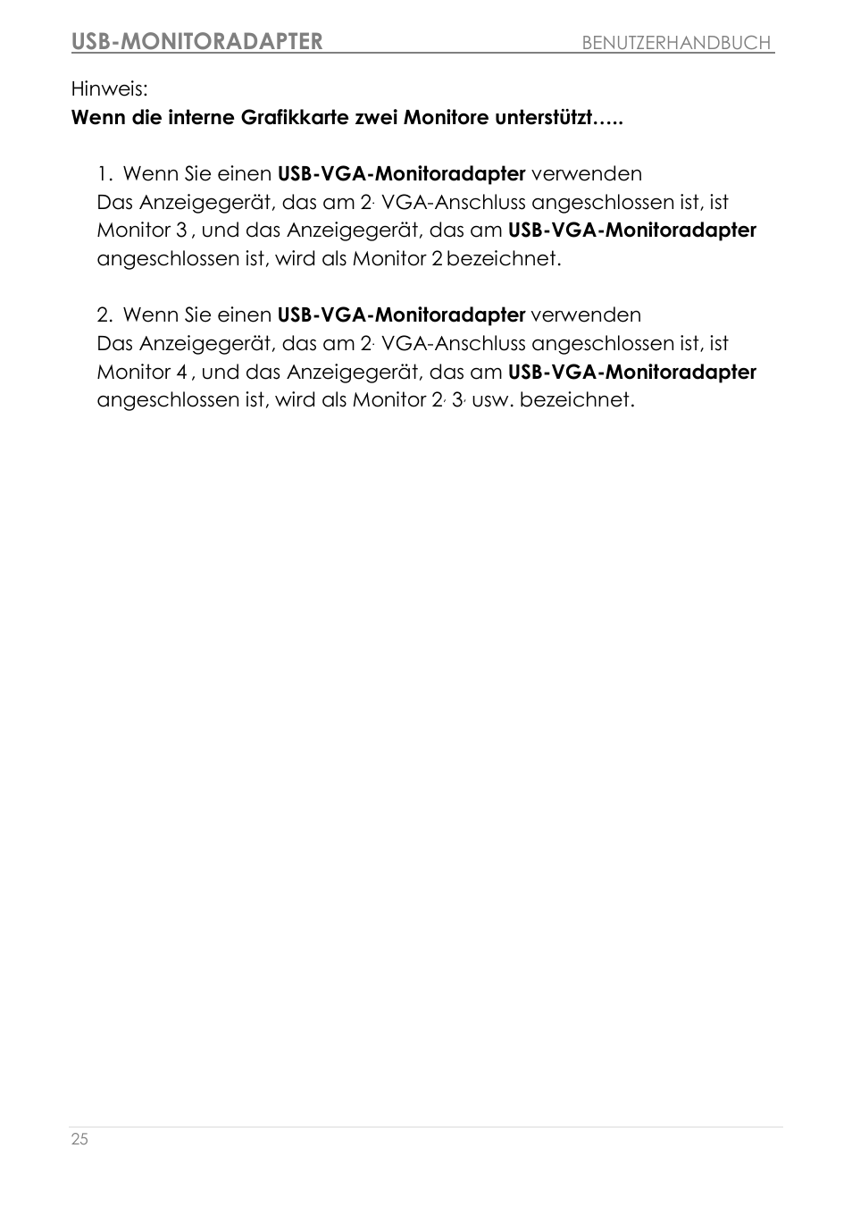 Usb-monitoradapter | j5 create JUA190 - USB 2.0 VGA Display Adapter User Manual | Page 122 / 250