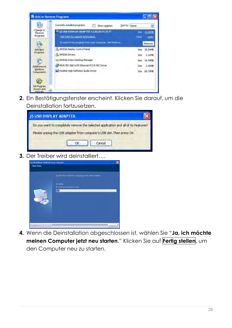 j5 create JUA190 - USB 2.0 VGA Display Adapter User Manual | Page 125 / 250