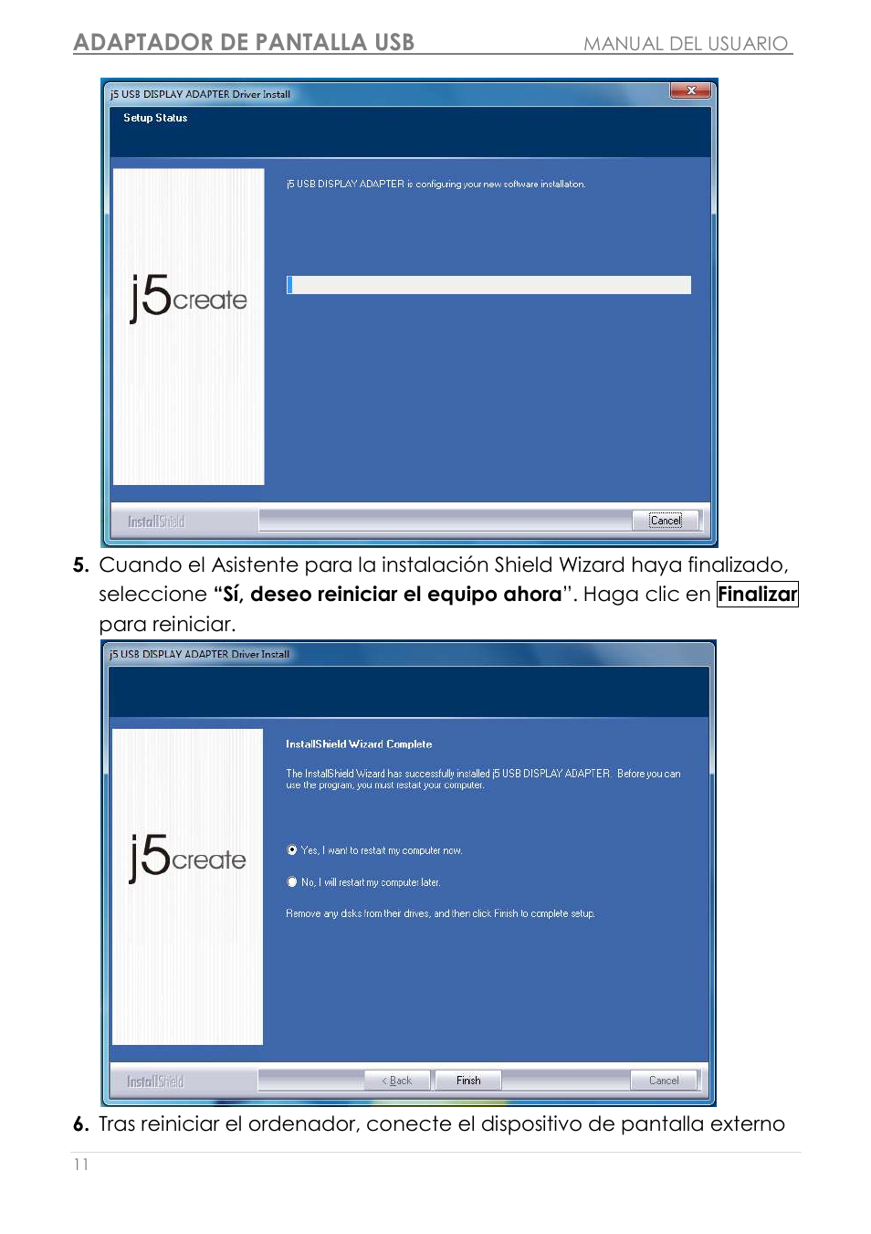 Adaptador de pantalla usb | j5 create JUA190 - USB 2.0 VGA Display Adapter User Manual | Page 160 / 250