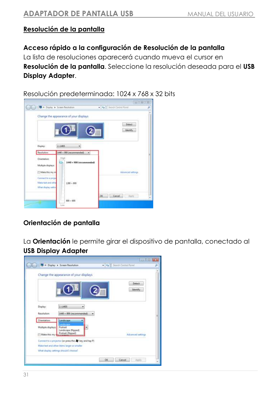 Adaptador de pantalla usb | j5 create JUA190 - USB 2.0 VGA Display Adapter User Manual | Page 180 / 250