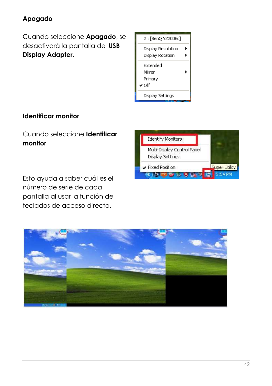 Identificar monitor | j5 create JUA190 - USB 2.0 VGA Display Adapter User Manual | Page 191 / 250