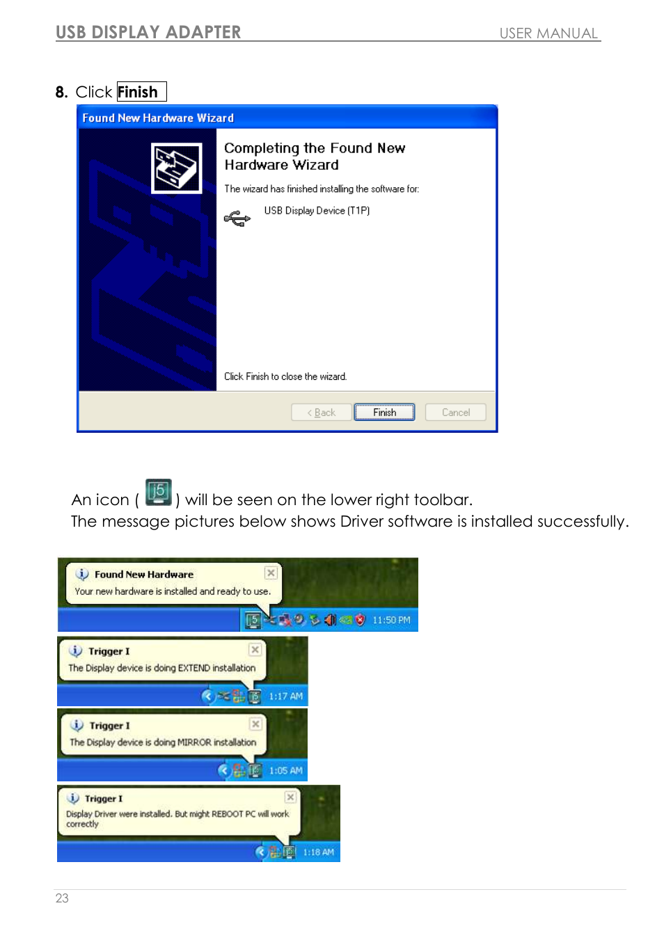 Usb display adapter | j5 create JUA190 - USB 2.0 VGA Display Adapter User Manual | Page 24 / 250