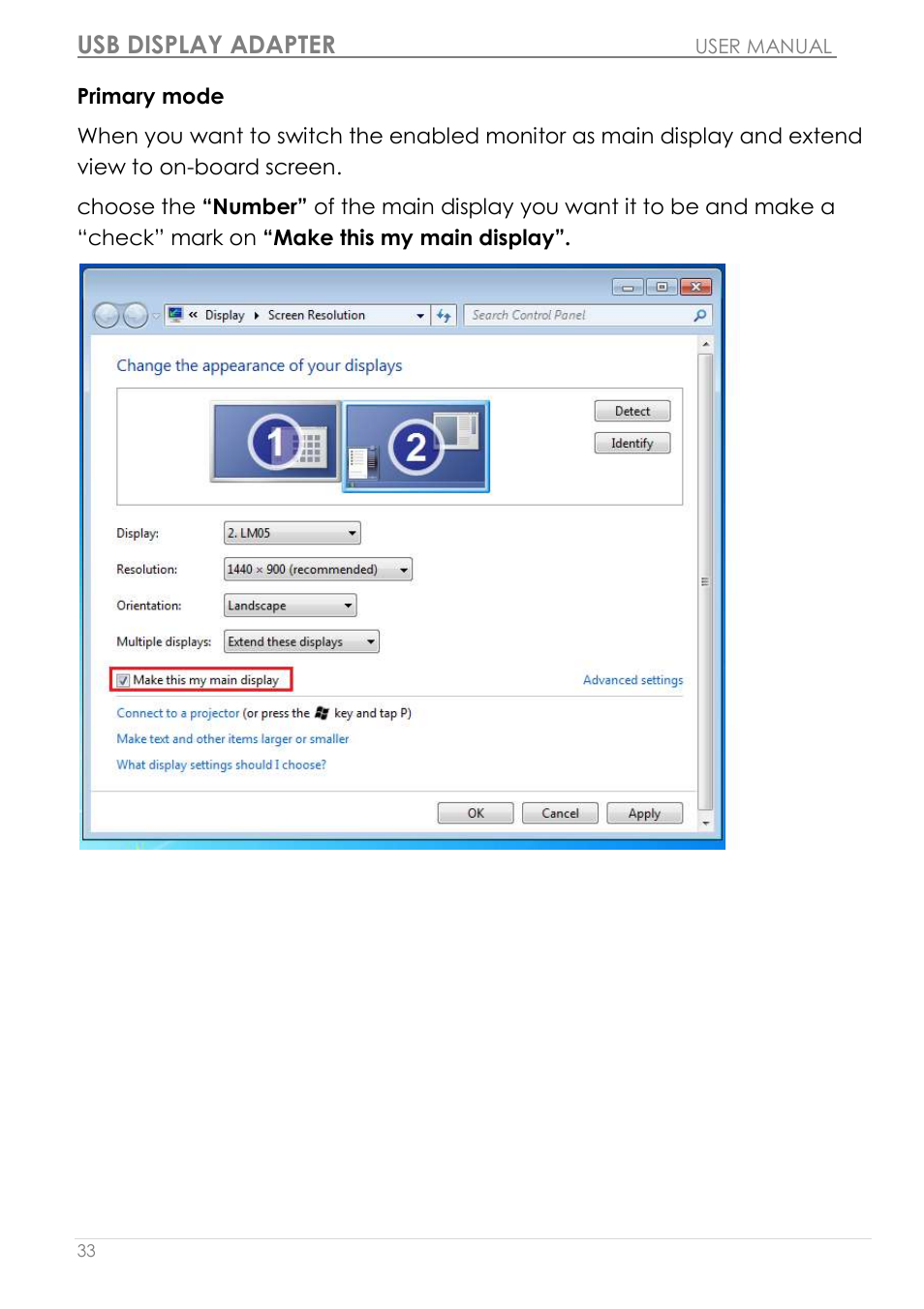 Usb display adapter | j5 create JUA190 - USB 2.0 VGA Display Adapter User Manual | Page 34 / 250