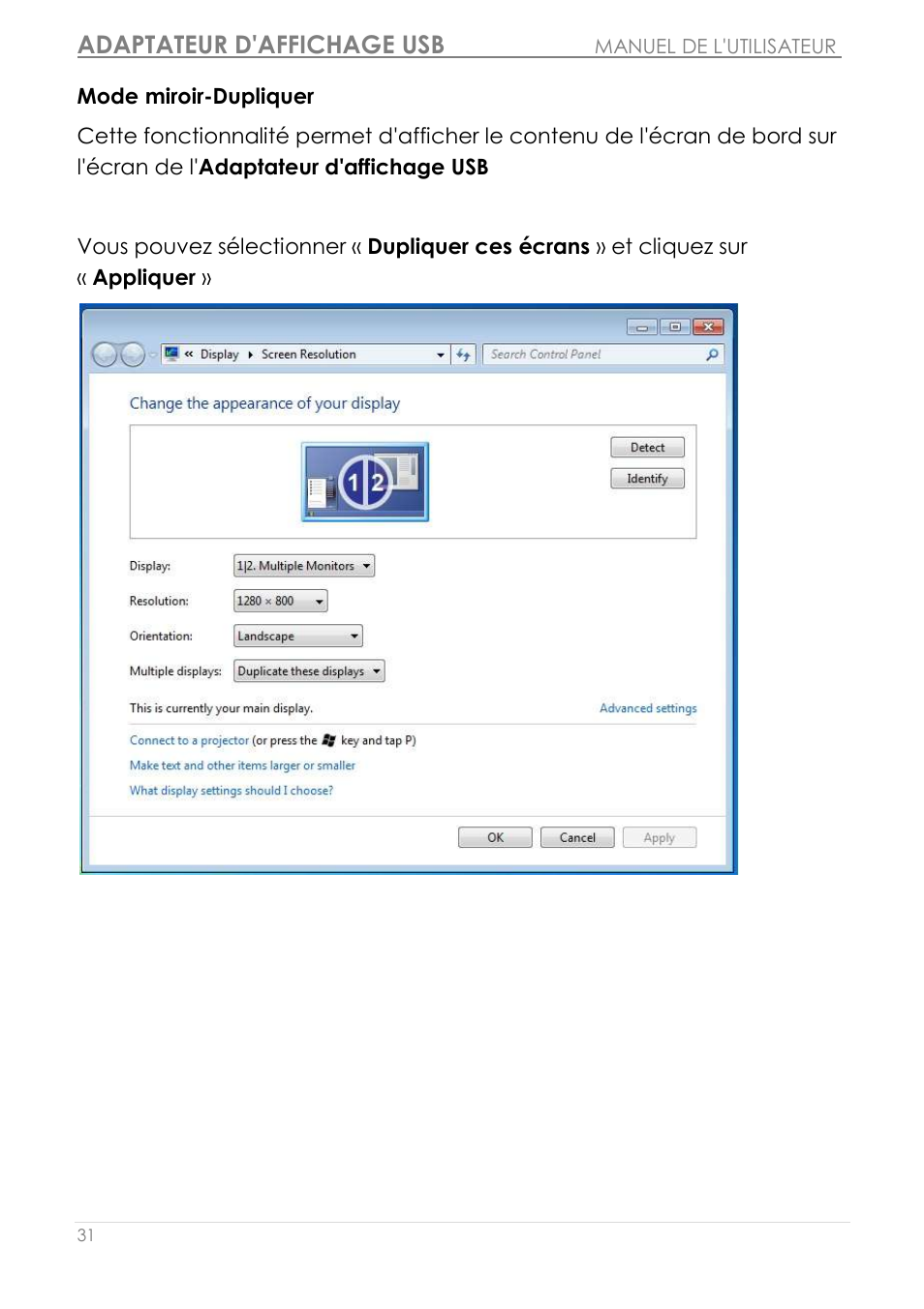 Adaptateur d'affichage usb | j5 create JUA190 - USB 2.0 VGA Display Adapter User Manual | Page 80 / 250