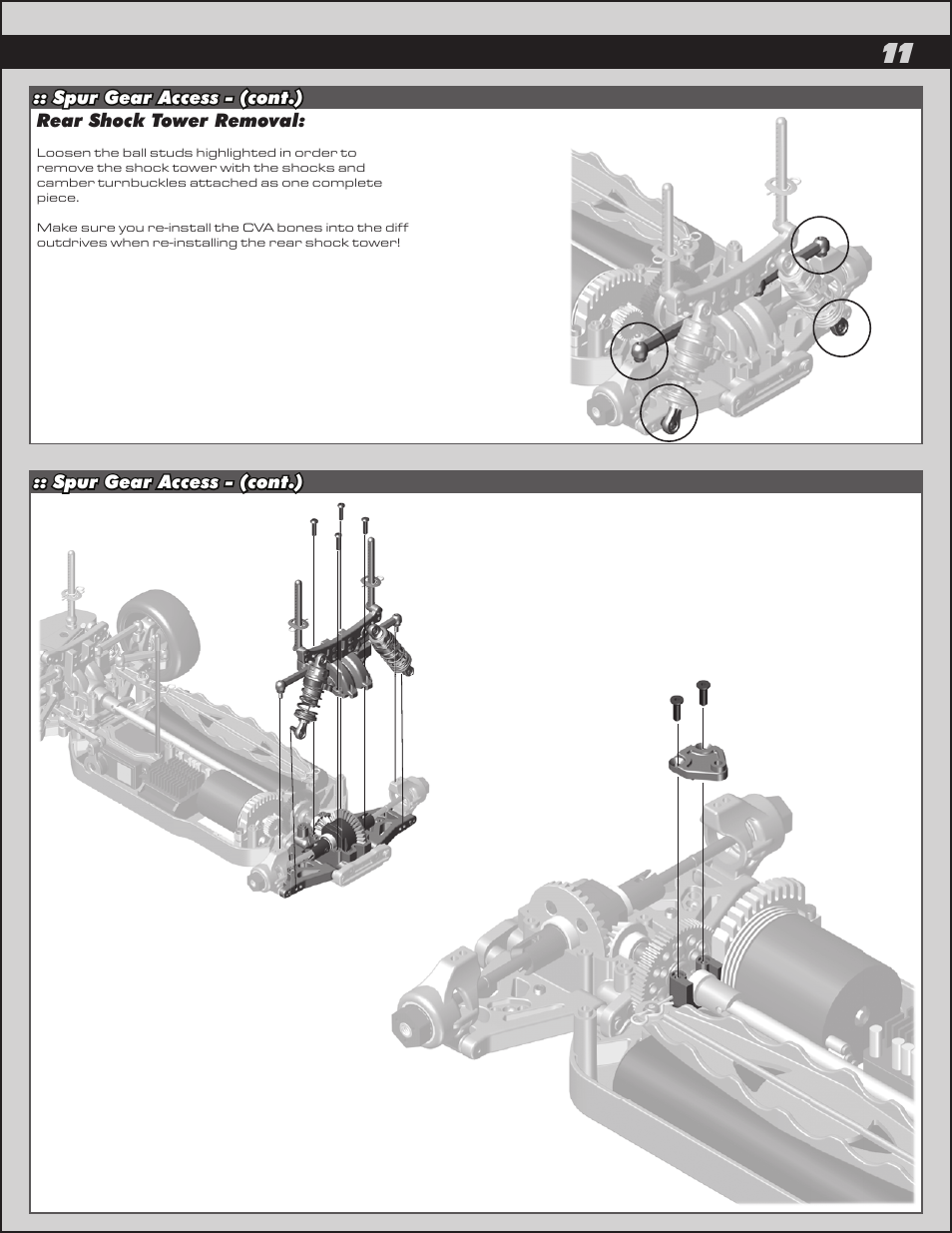 Team Associated APEX Touring Brushless Powered User Manual | Page 11 / 30