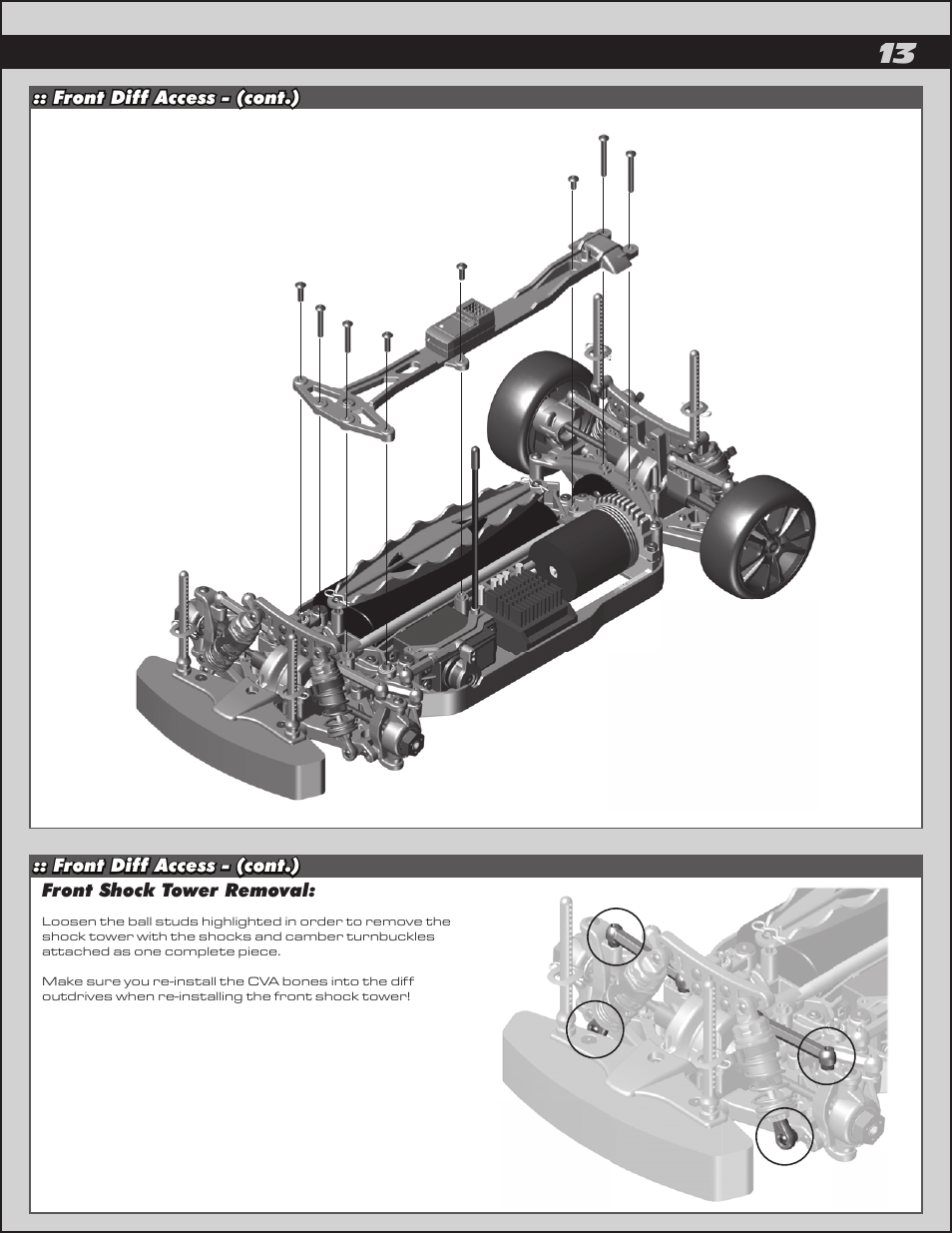 Team Associated APEX Touring Brushless Powered User Manual | Page 13 / 30