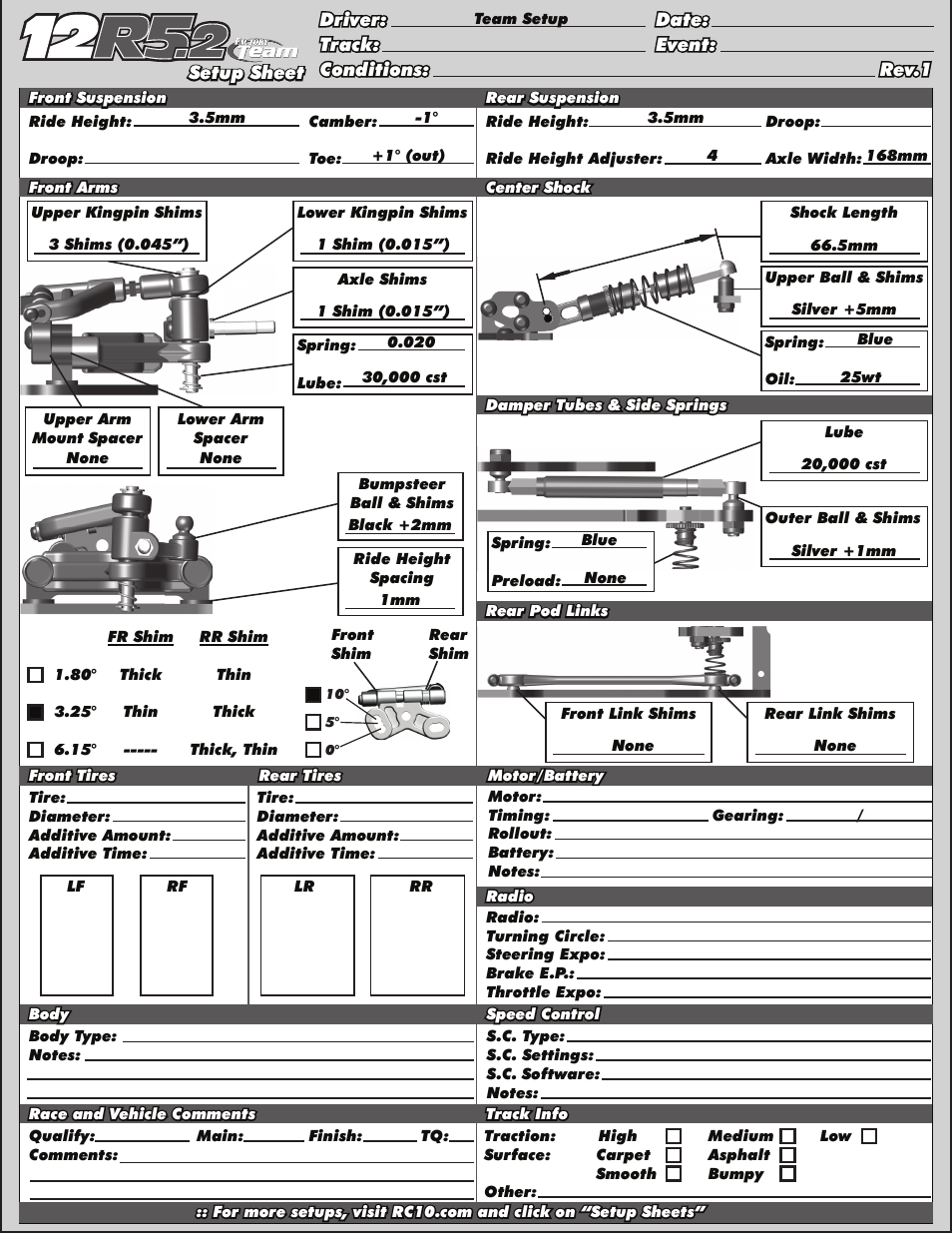 Team Associated RC12R5.2 User Manual | Page 19 / 22