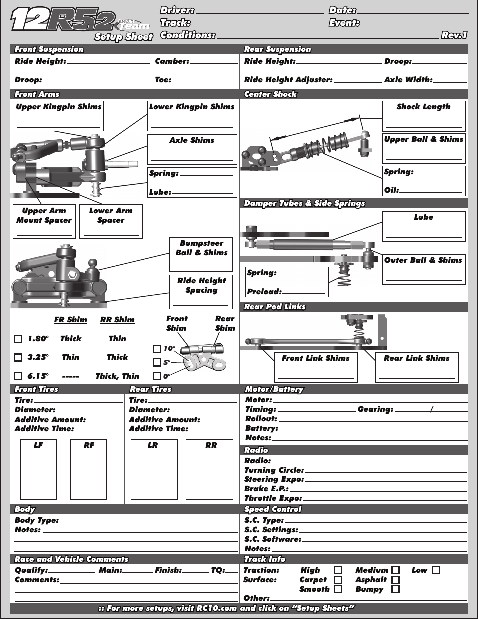 Team Associated RC12R5.2 User Manual | Page 21 / 22