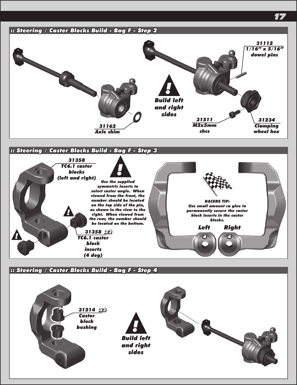 Team Associated TC6.2 User Manual | Page 17 / 42