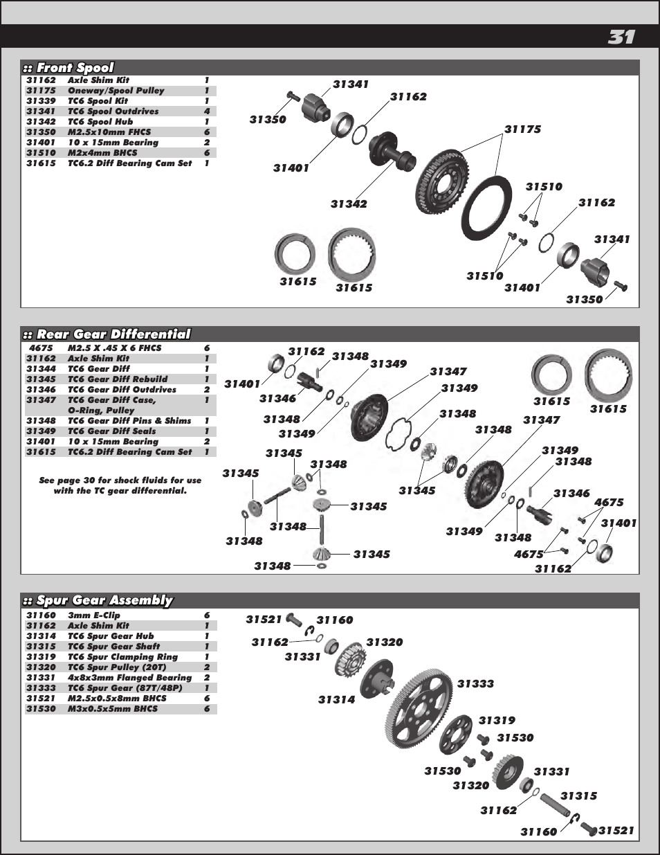 Team Associated TC6.2 User Manual | Page 31 / 42