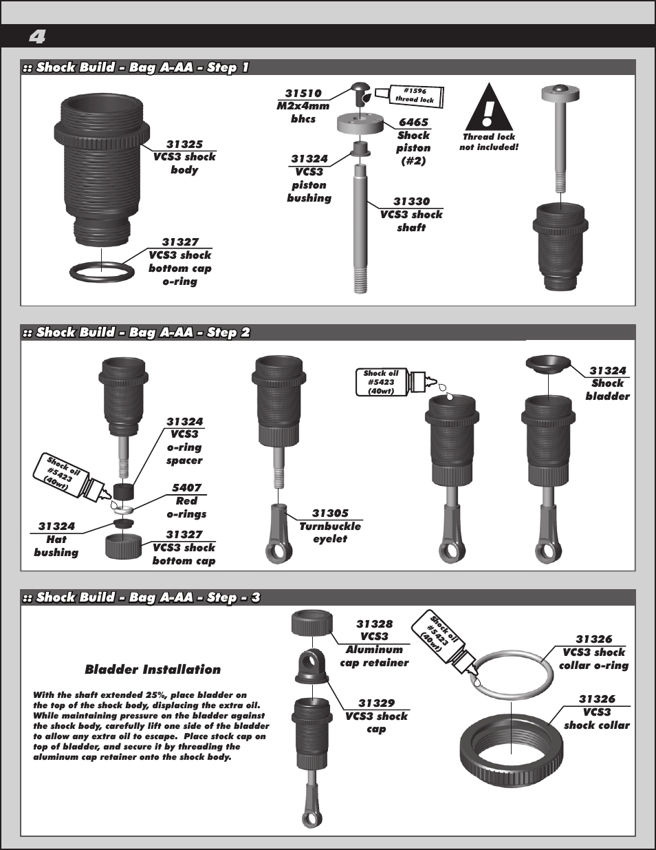 Team Associated TC6.2 User Manual | Page 4 / 42