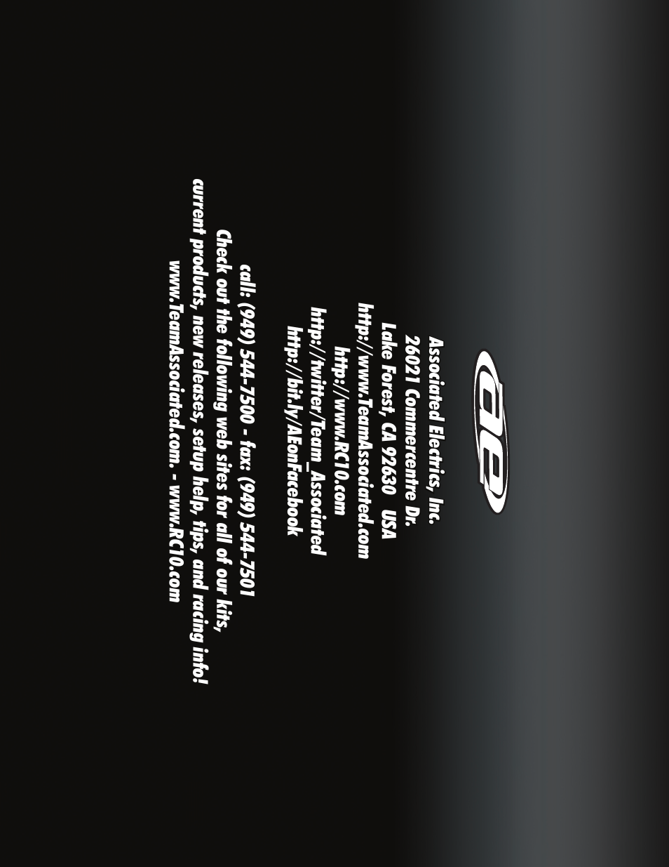 Team Associated TC6.2 User Manual | Page 42 / 42