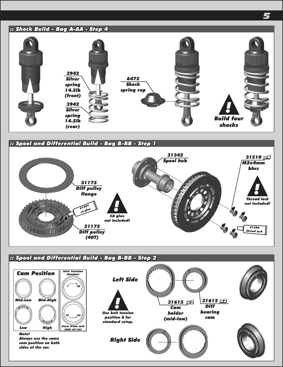 Team Associated TC6.2 User Manual | Page 5 / 42