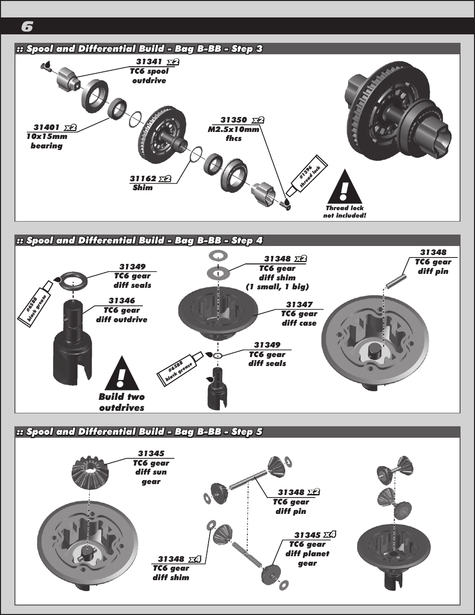 Team Associated TC6.2 User Manual | Page 6 / 42