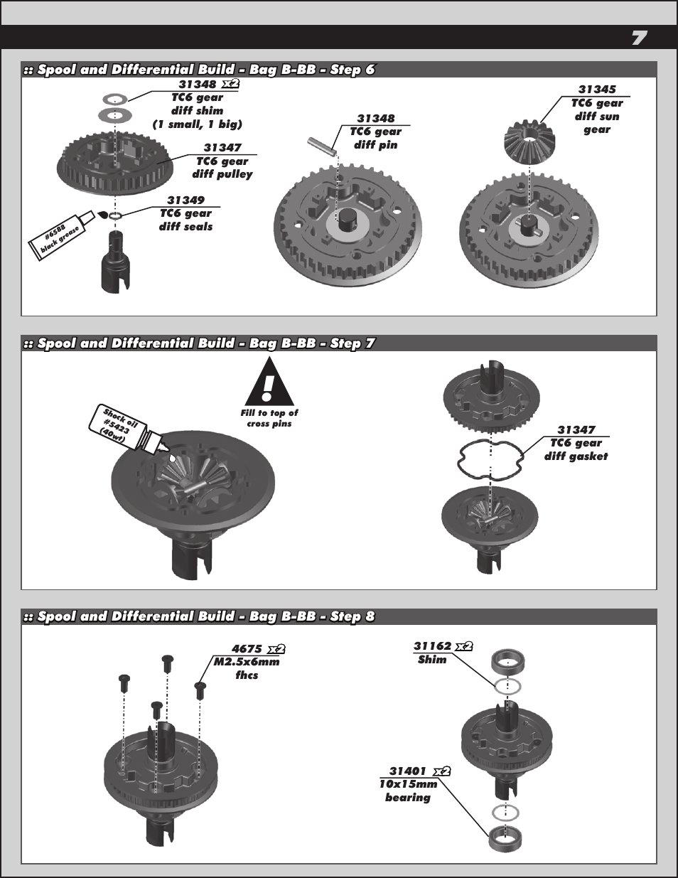 Team Associated TC6.2 User Manual | Page 7 / 42