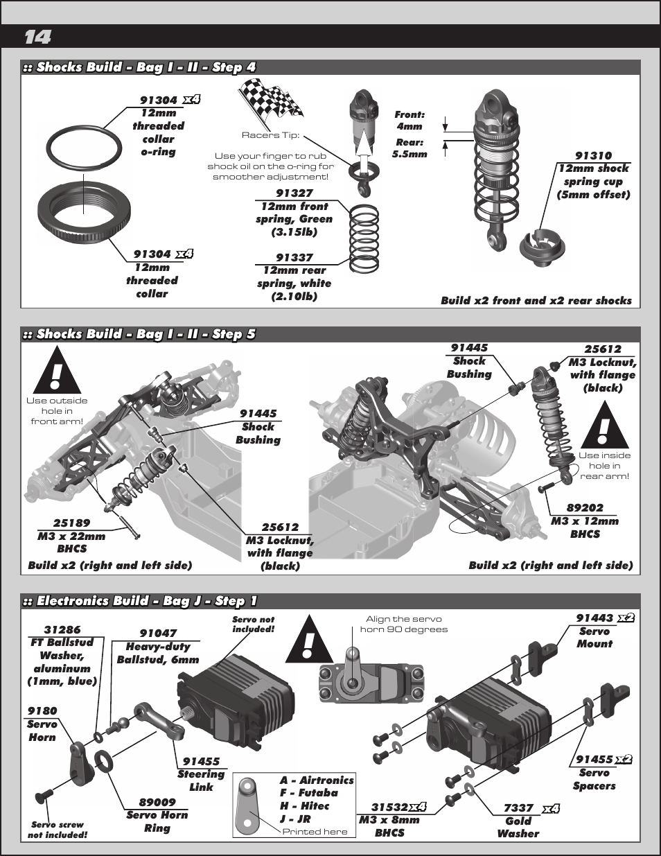 Team Associated RC10B5 User Manual | Page 14 / 34
