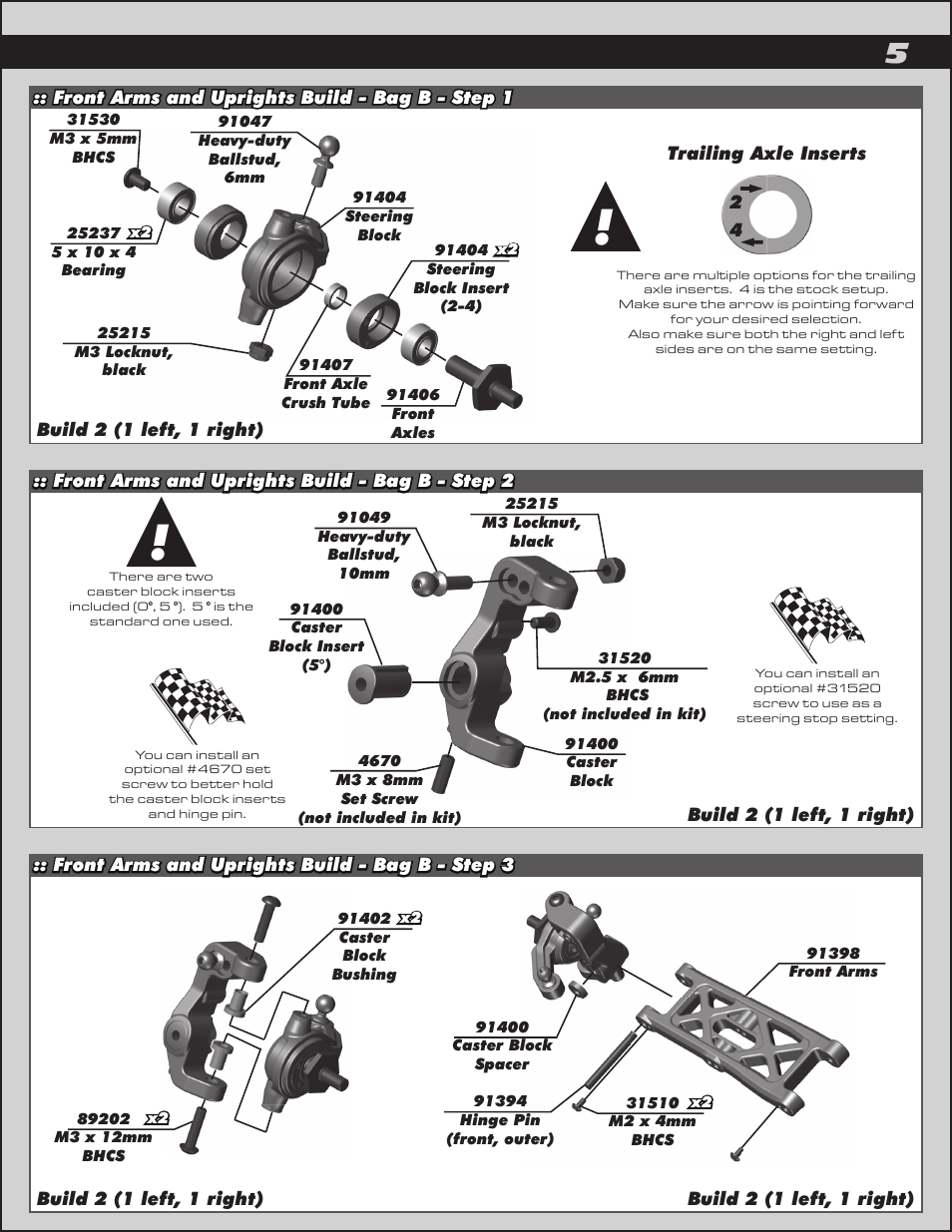 Team Associated RC10B5 User Manual | Page 5 / 34